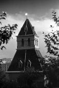 View of the first unnamed tower of Moscow Kremlin. Photo August 31, 1981.
