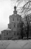 Church of st.archangel Michael in Andronicus monastery (Moscow). General view from the northeast. Photo February 7, 1977.