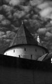 Upper part of the Garden tower in Rostov Kremlin. Photo 21 Aug 1976.
