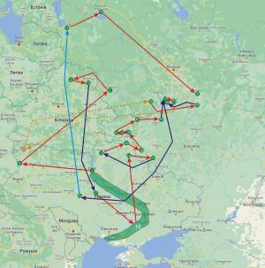 Картосхема ярлыка 1520 года