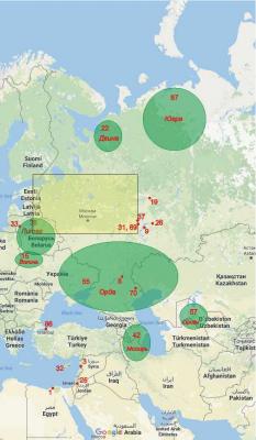 Загальна картосхема географічних назв…