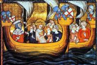 French fleet sail in Crusaders