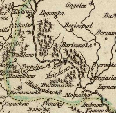 Терехтемирів на карті Д.де Вогенді…