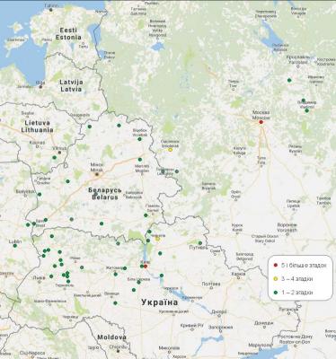 Картосхема назв історичної частини ВС
